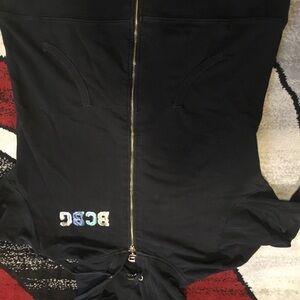 BCBG Black Zip-Up Hoodie
